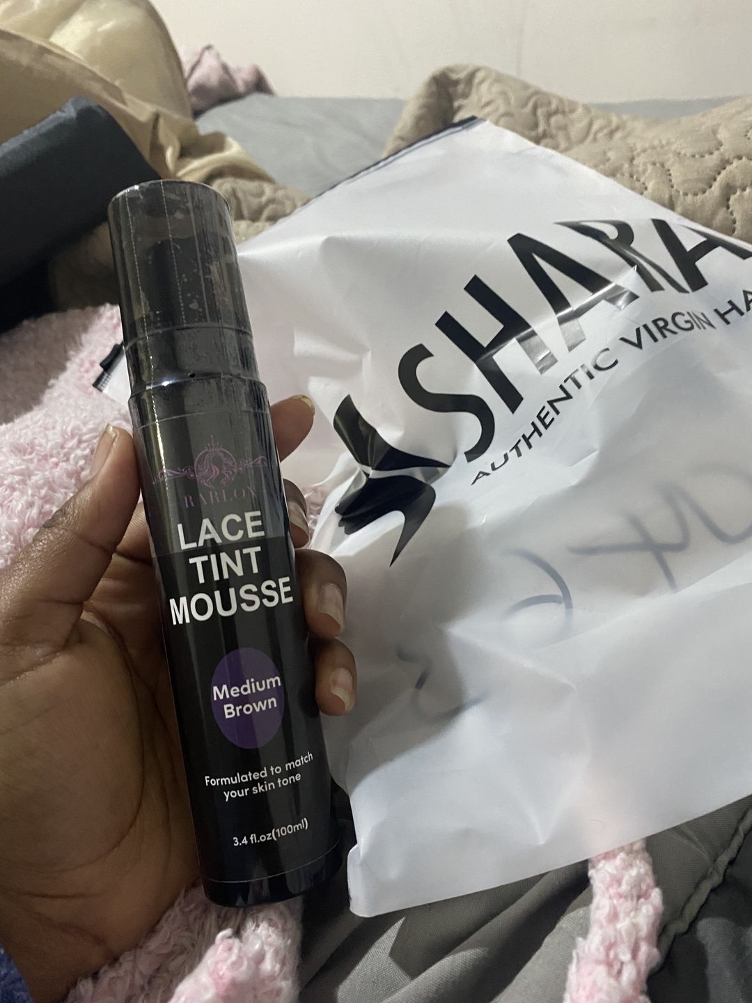 Customer photo review of Lace Tint mousse