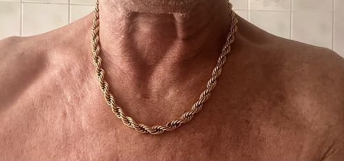 Customer photo review of Rope Chain Gold | 8mm