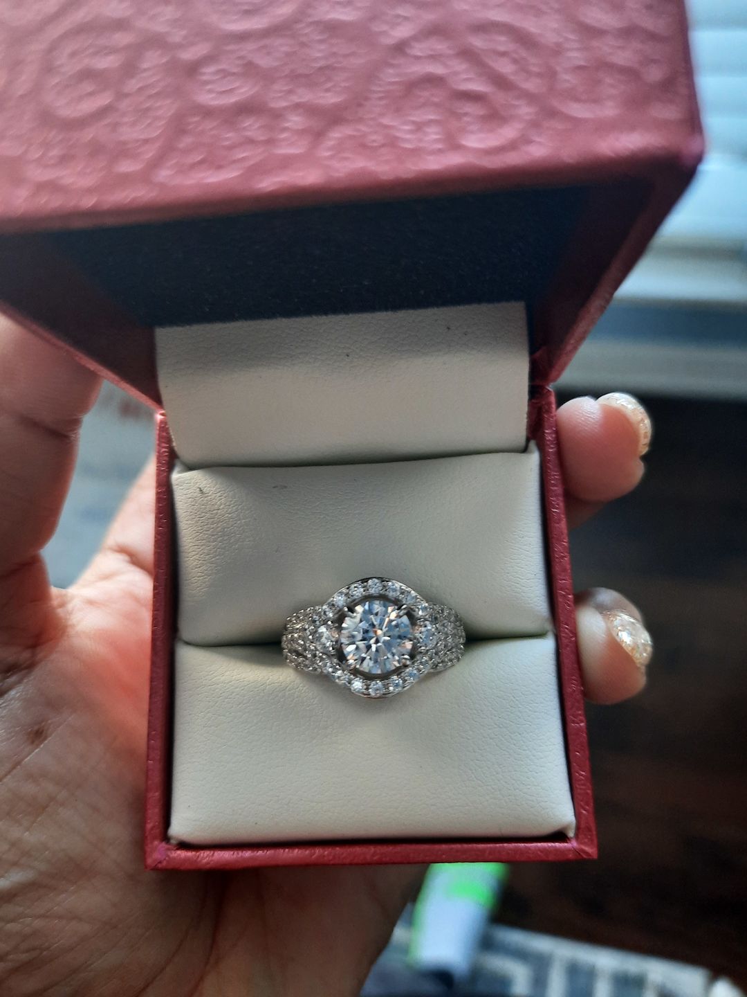 Customer photo review of 3-Stone 1.25ct CZ Ring in Sterling Silver
