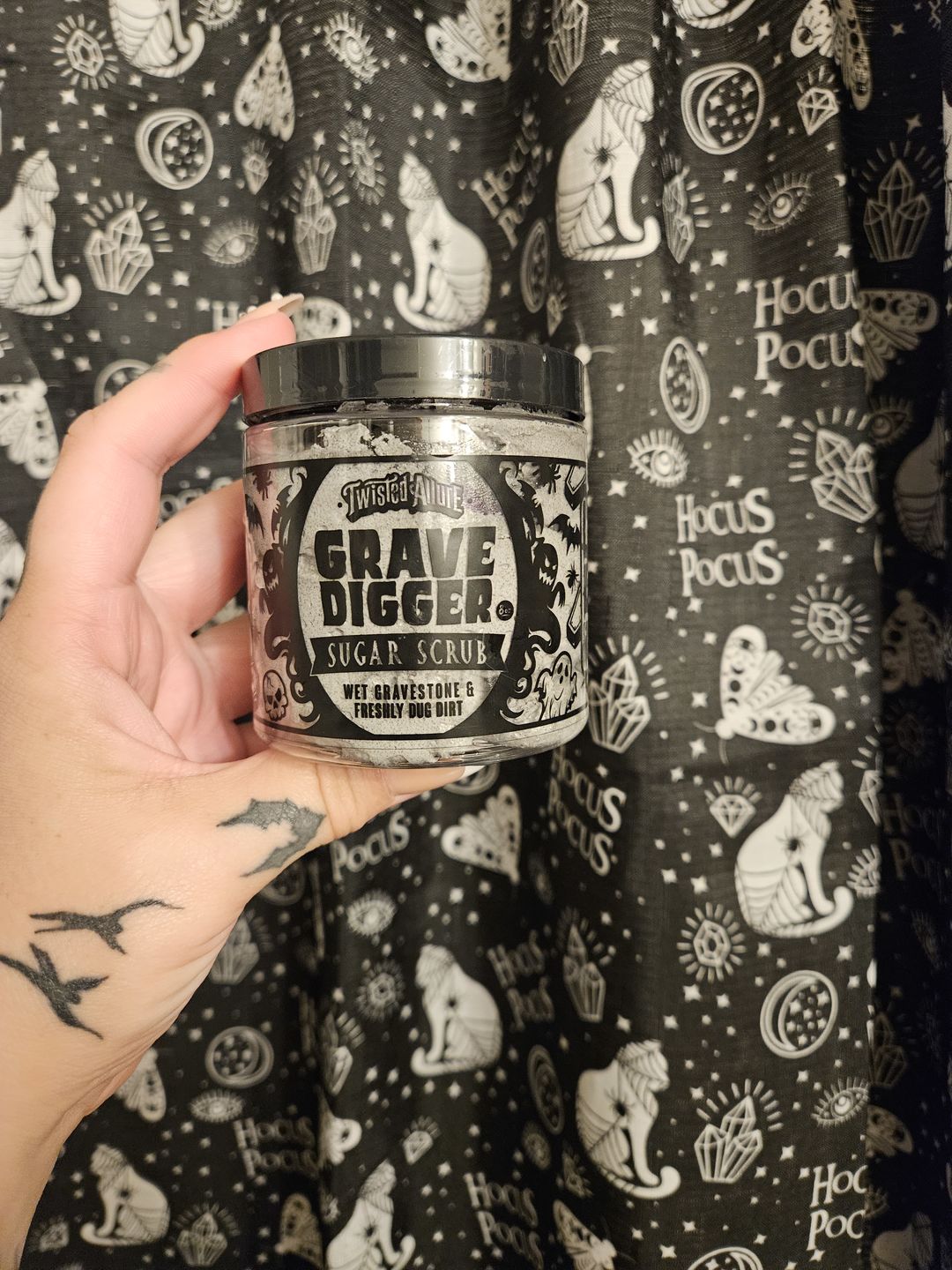 Customer photo review of Grave Digger Sugar Scrub (Wet Gravestone & Dirt)
