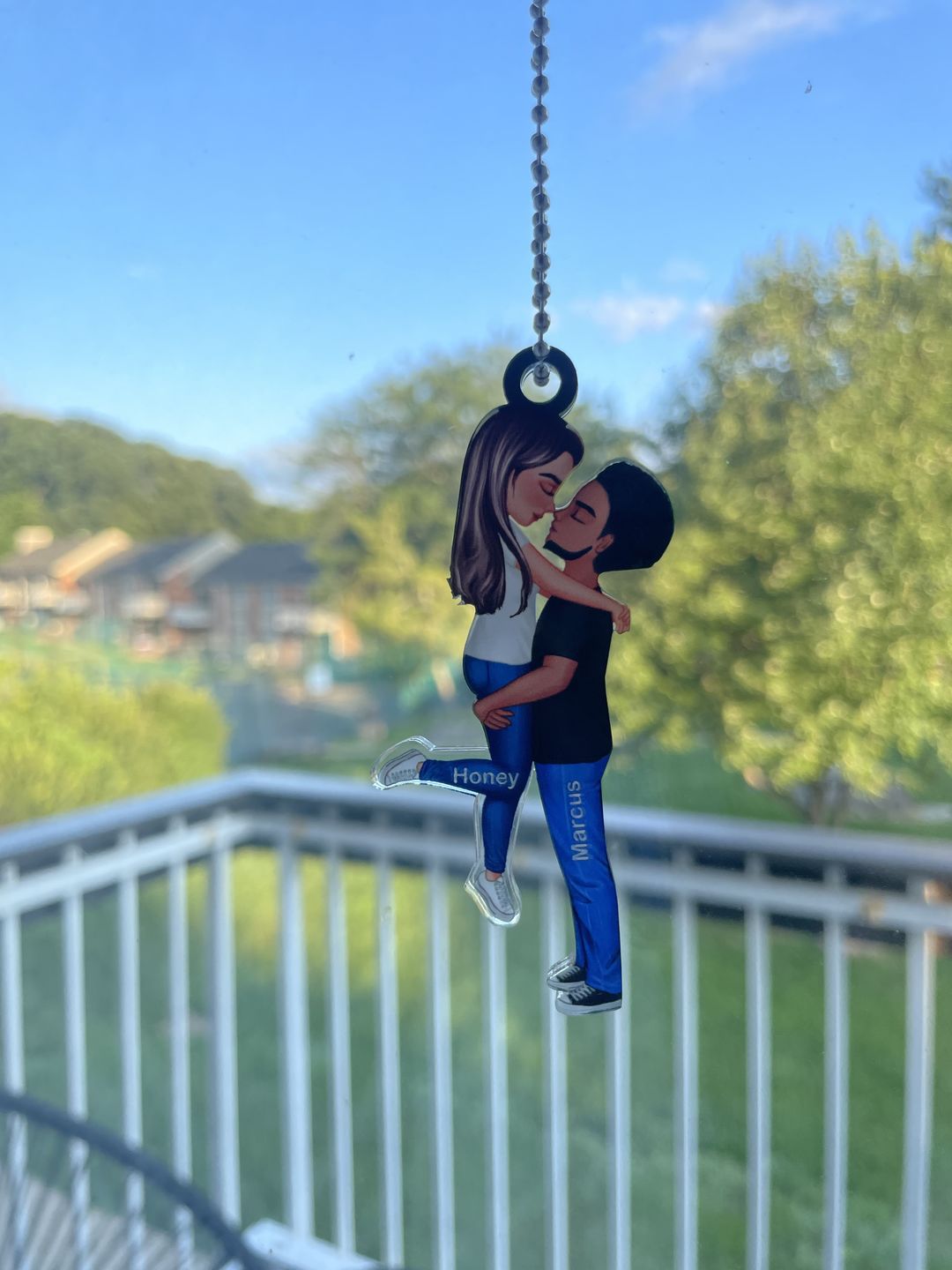 Customer photo review of Hug Couple Personalized Ornament Perfect Gift For Your Lover