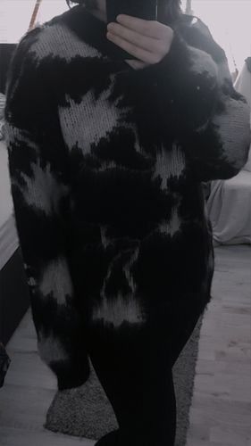 Customer photo review of NEV Thunder and Lightning Design Sweater