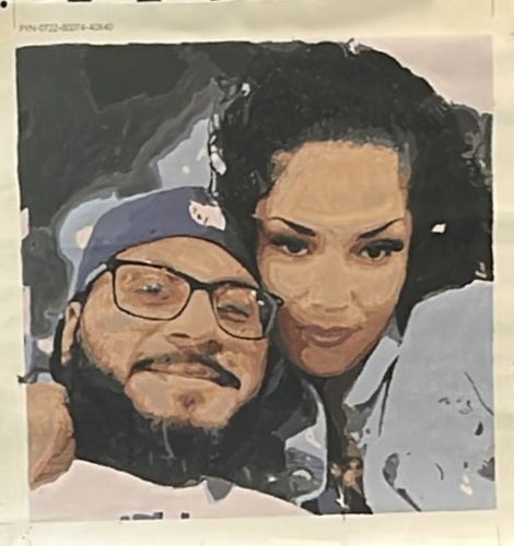 Customer photo review of Custom Paint By Numbers Kit - Upload Your Photo - Brush Set Included