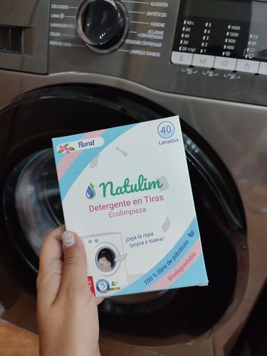 Customer photo review of Eco-Tiras de Detergente 40 lavados Natulim
