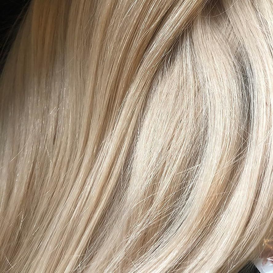 Customer photo review of Genius Weft Virgin Hair Highlight Blonde With Bleach Blonde #18/613