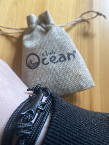 Customer photo review of "Shark" tracking bracelet