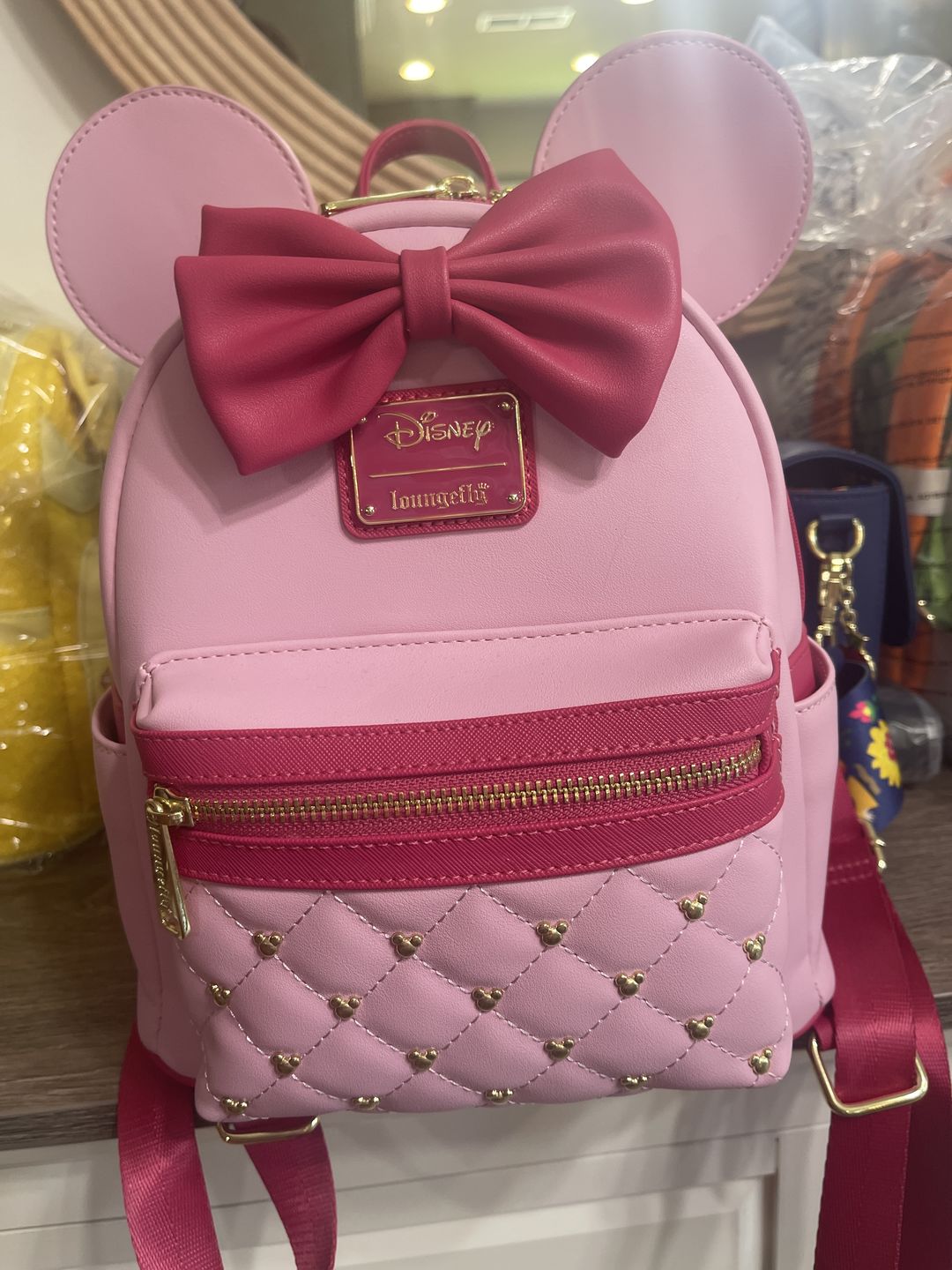 Customer photo review of 707 Street Exclusive - Loungefly Disney The Minnie Mouse Classic Series Mini Backpack - Strawberry Macaron