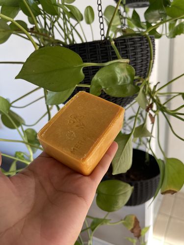 Customer photo review of Turmeric Face & Body Soap
