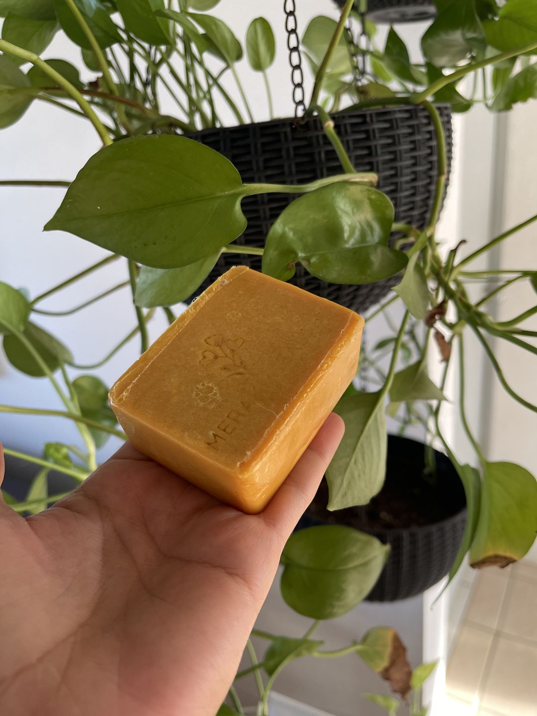 Customer photo review of Turmeric Face & Body Soap