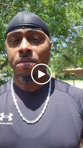 Customer video review of White Gold Pure Water Emerald Cut Tennis Chain