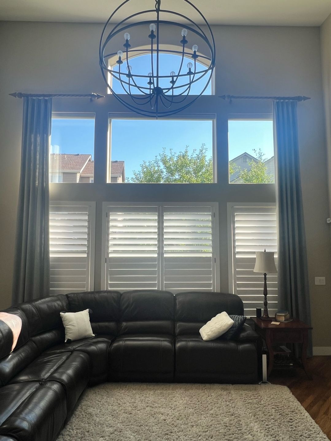 Customer photo review of Hybrid Wood Plantation Shutter
