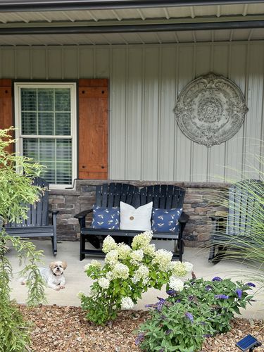 Customer photo review of Classic Richmond Loveseat Adirondack Bench