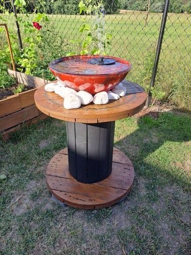 Customer photo review of Ma petit fontaine solaire