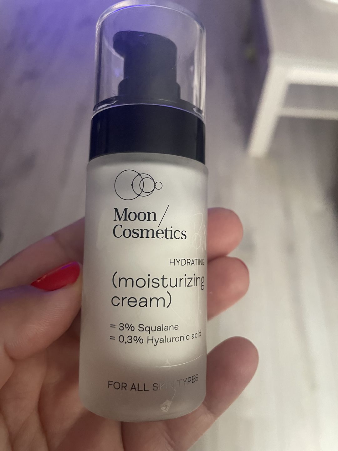 Customer photo review of Drėkinamasis veido kremas
