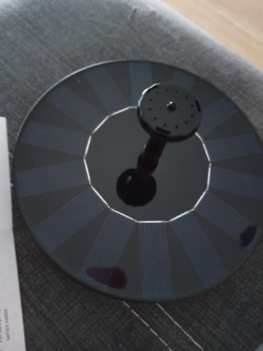 Customer photo review of Ma petit fontaine solaire