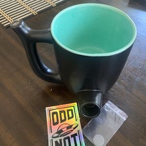 Customer photo review of Wake and Bake Coffee Pipe Mug