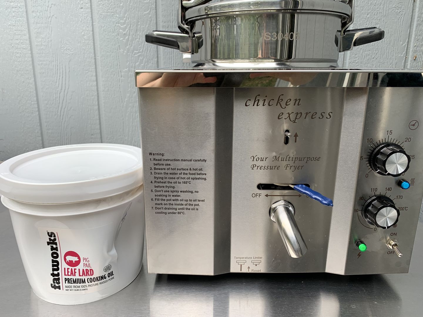 Customer photo review of Leaf Lard Pig Pail-1 GALLON