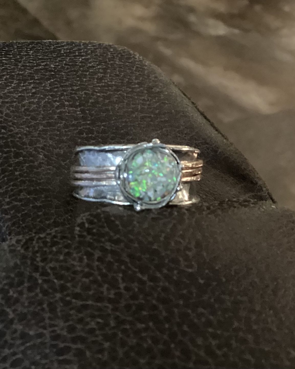 Customer photo review of Two Tone Spin Ring