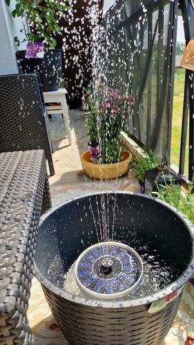 Customer photo review of Ma petit fontaine solaire