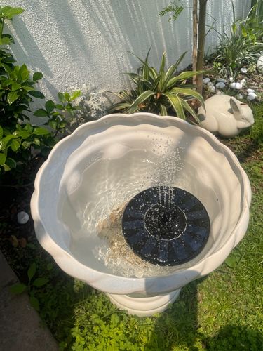 Customer photo review of Ma petit fontaine solaire