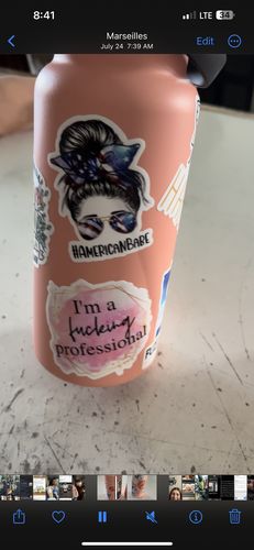 Customer photo review of I'm a F*cking Professional Sticker