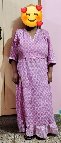 Customer photo review of Pink Frilled Maxi