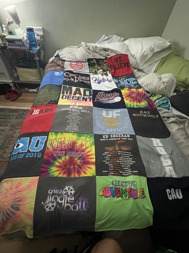 T-shirt quilt from ocean city high school by Emily from NJ