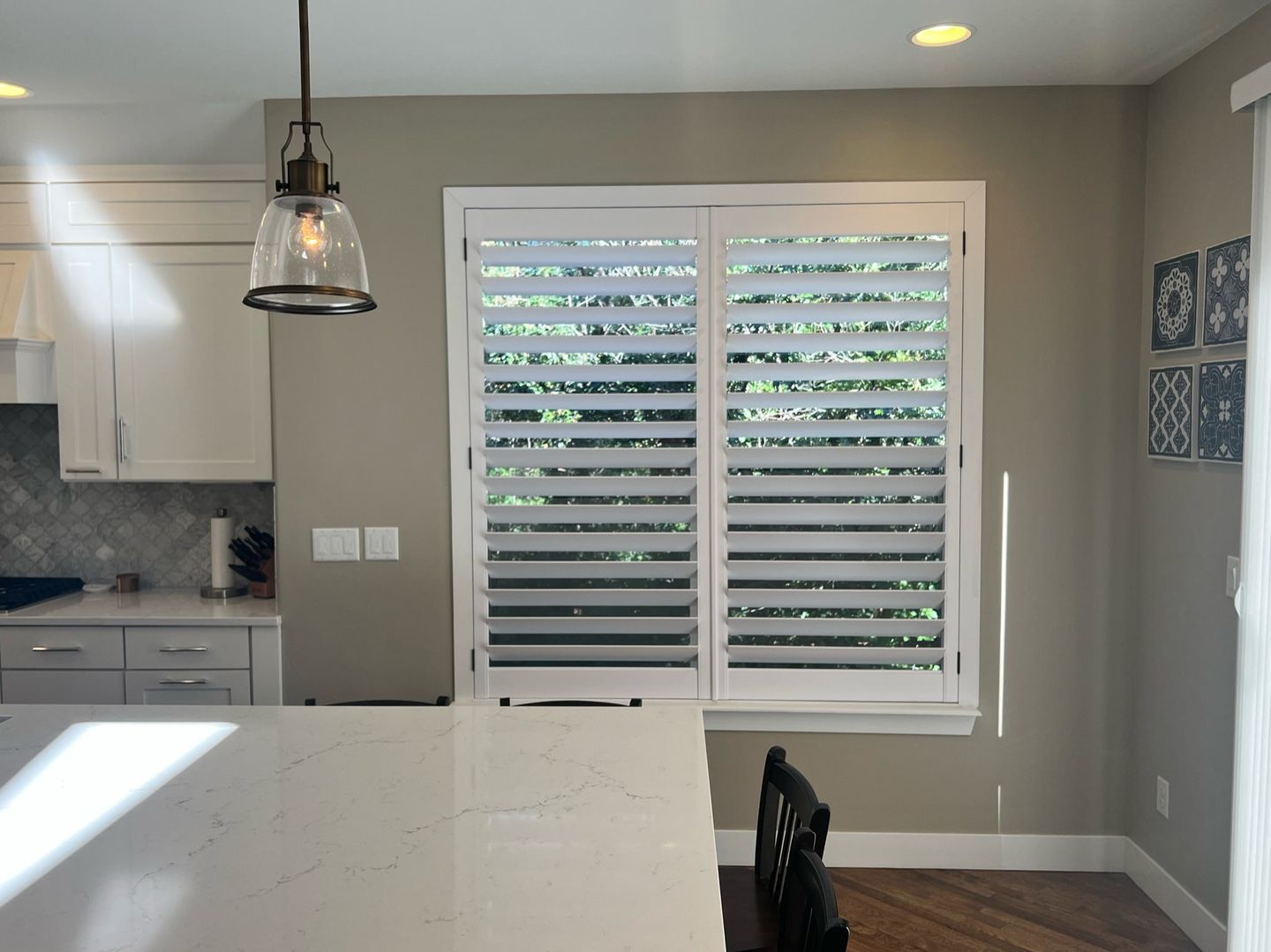Customer photo review of Hybrid Wood Plantation Shutter