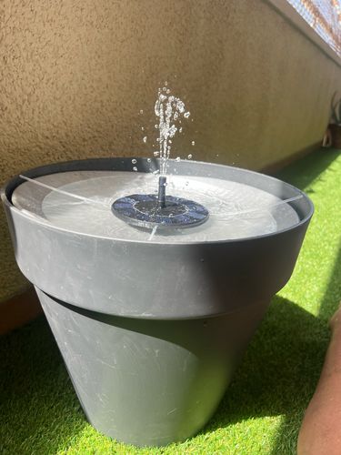 Customer photo review of Ma petit fontaine solaire