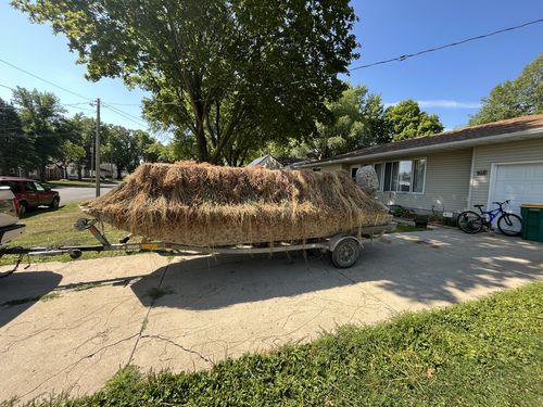Customer photo review of Hunting Blind Raffia Grass (Pack)