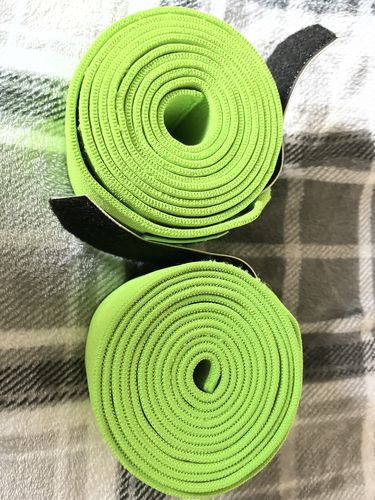 Customer photo review of Personal Record Heavy Duty Premium Knee Wraps - PR906 - Neon
