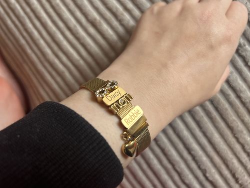 Customer photo review of Mesh bracelet gold
