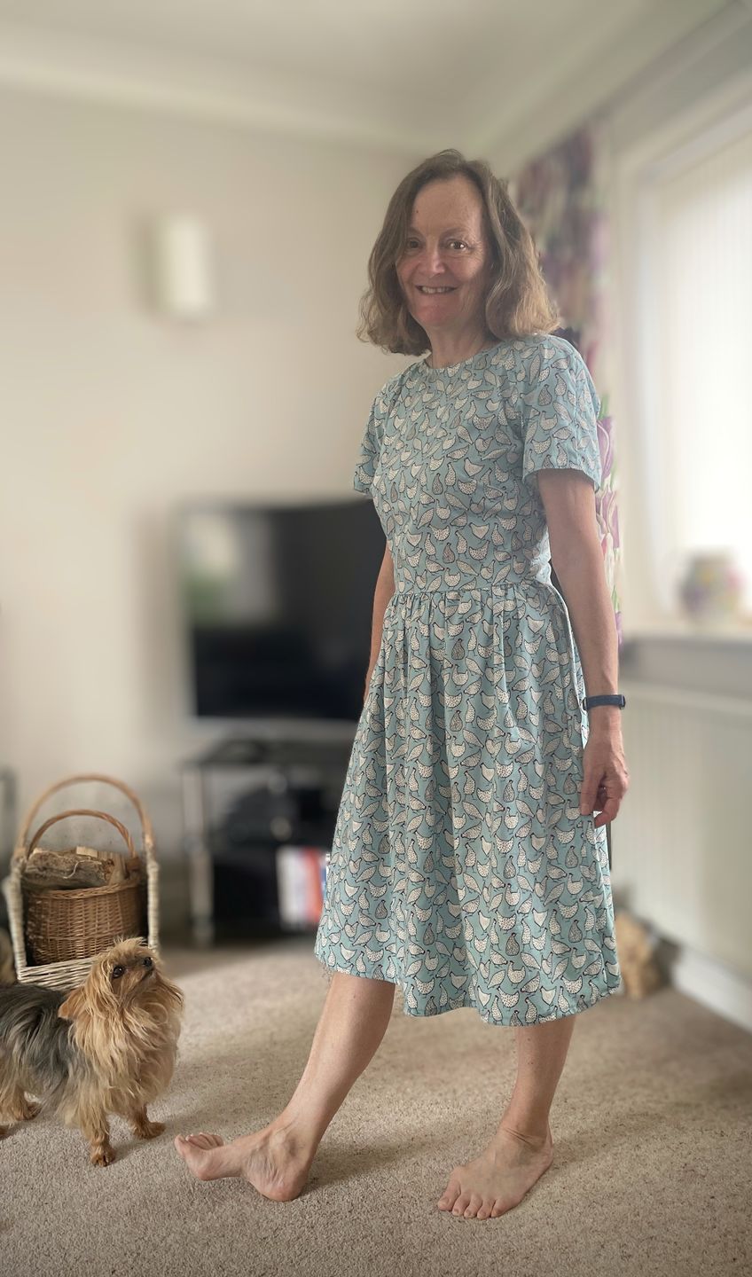 Customer photo review of Hens Rose & Hubble Cotton Poplin Fabric