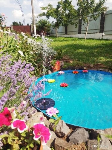 Customer photo review of Ma petit fontaine solaire