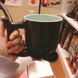 Customer photo review of Wake and Bake Coffee Pipe Mug