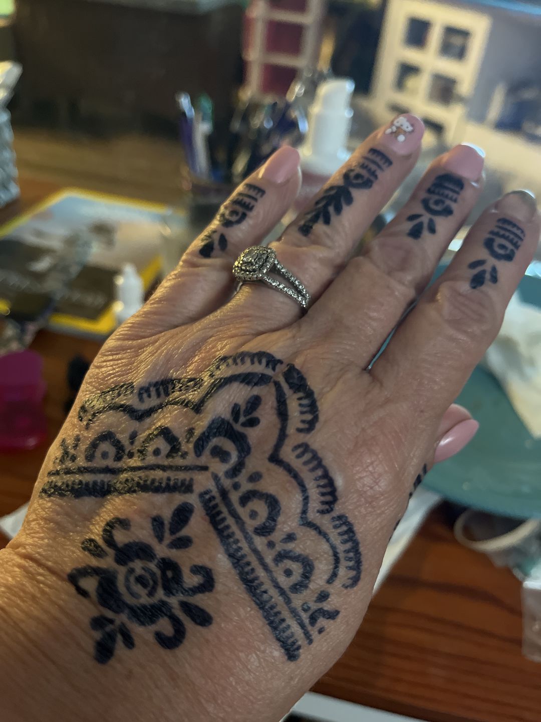 Customer photo review of 1 oz. Jagua tattoo gel combo kit