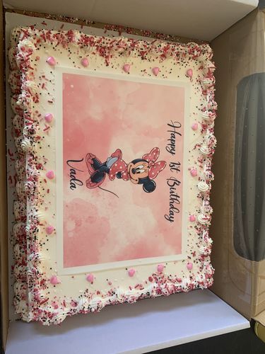 Customer photo review of Minnie Mouse Inspired- Edible Icing Toppers