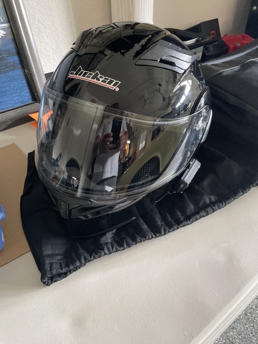 Customer photo review of R3 Modular Full Face Helmet - Bluetooth Headset