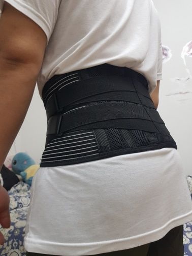 Customer photo review of Corset Orthopédique Lombaire PINKMOON