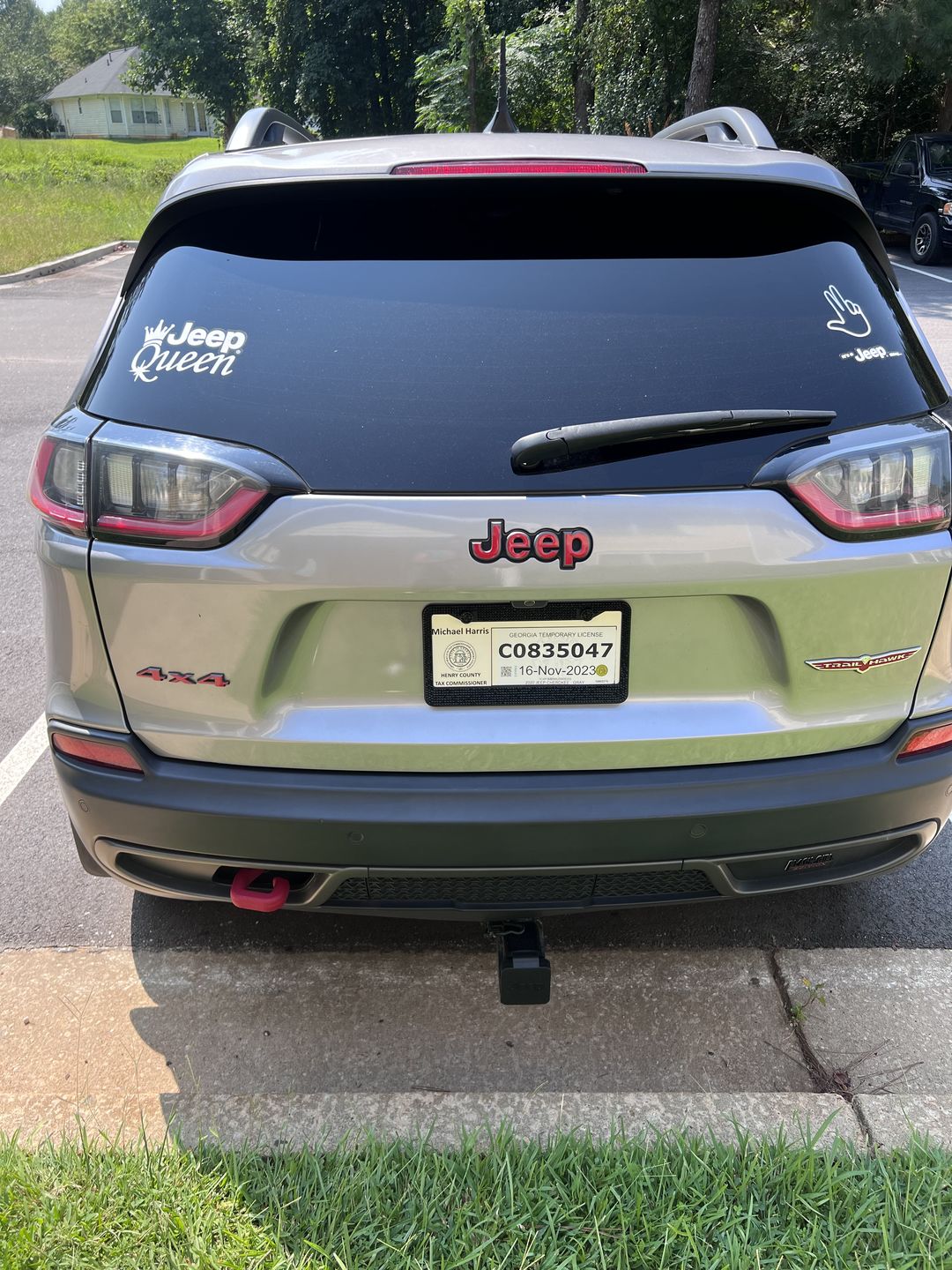 Customer photo review of 4x4 Custom Color Emblem Overlay Decal Sticker