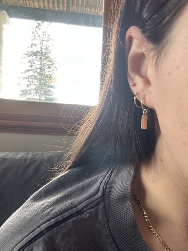 Customer photo review of Everyday Hugger Hoops