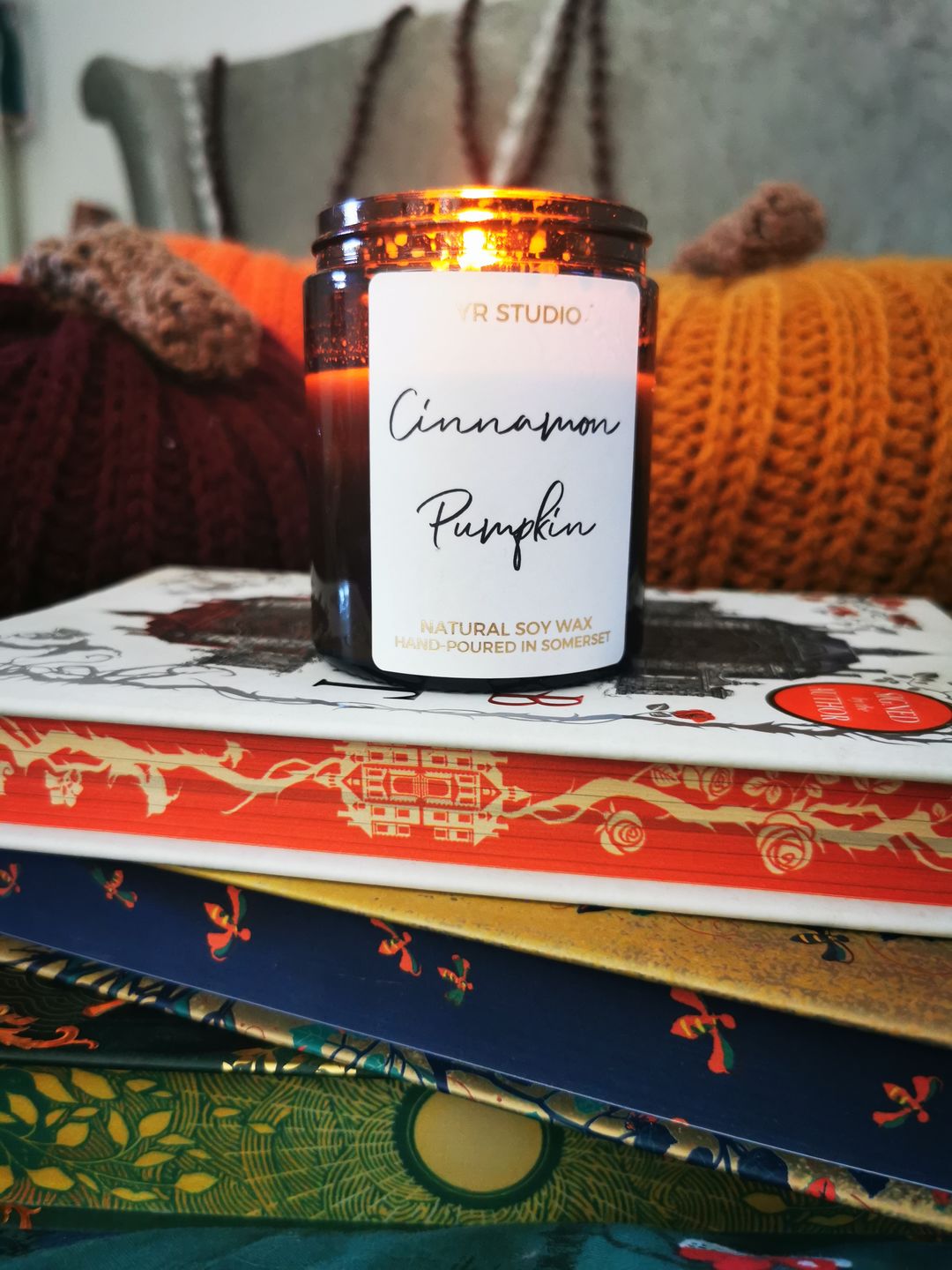 Customer photo review of Cinnamon Pumpkin Scented Soy Candle
