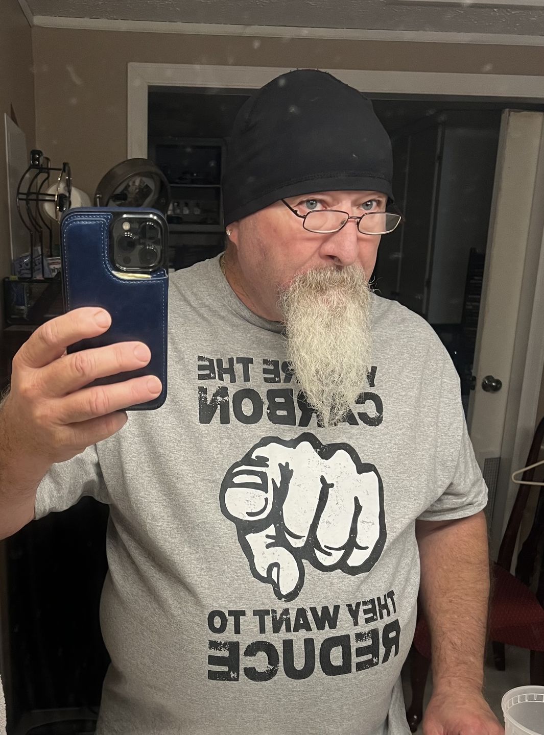 Customer photo review of "You Are The Carbon They Want To Reduce" T-Shirt