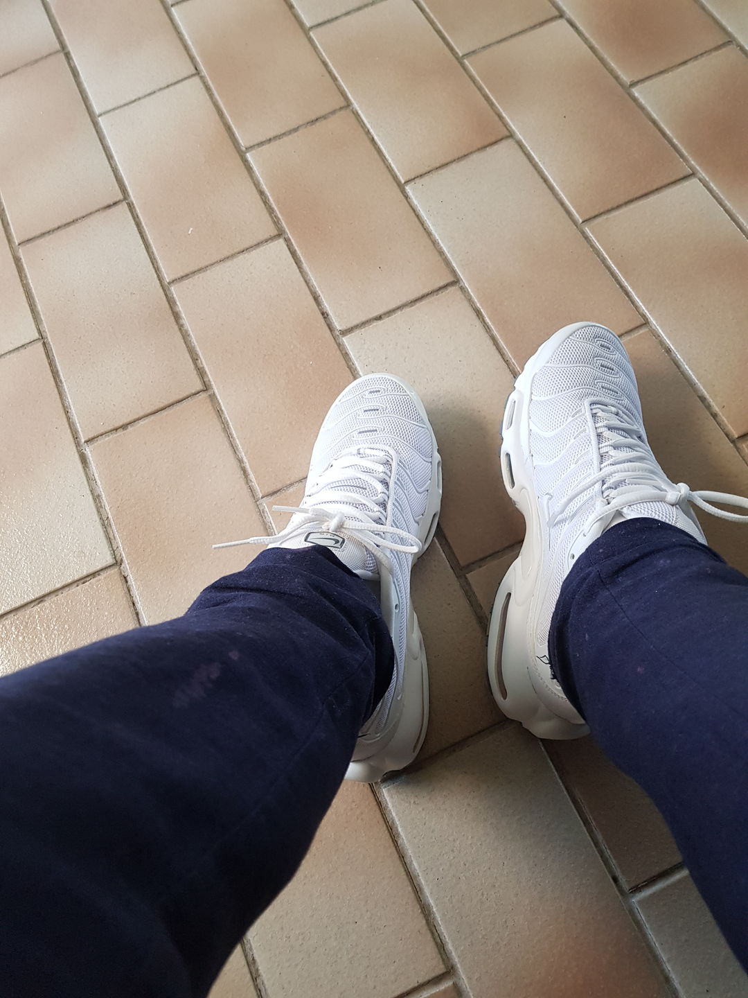 Customer photo review of Nike Air Max Plus TN Triple White Casper Men's