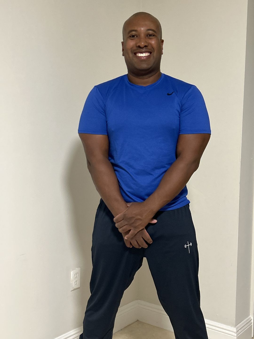 Customer photo review of Active Joggers - Navy Blue