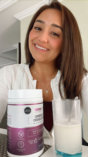Customer photo review of COLÁGENO HIDROLIZADO CON VITAMINA C, D3, BIOTINA Y SEMILLAS DE UVA