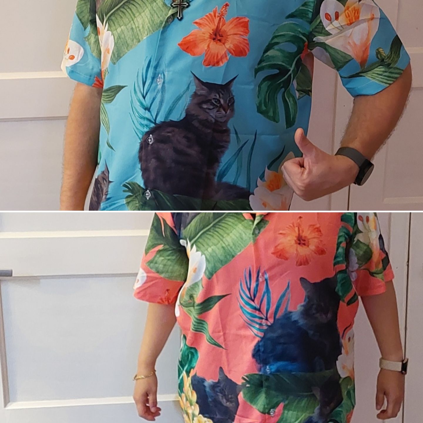 Customer photo review of Jouw foto - Gepersonaliseerd Hawaiiaans hemd