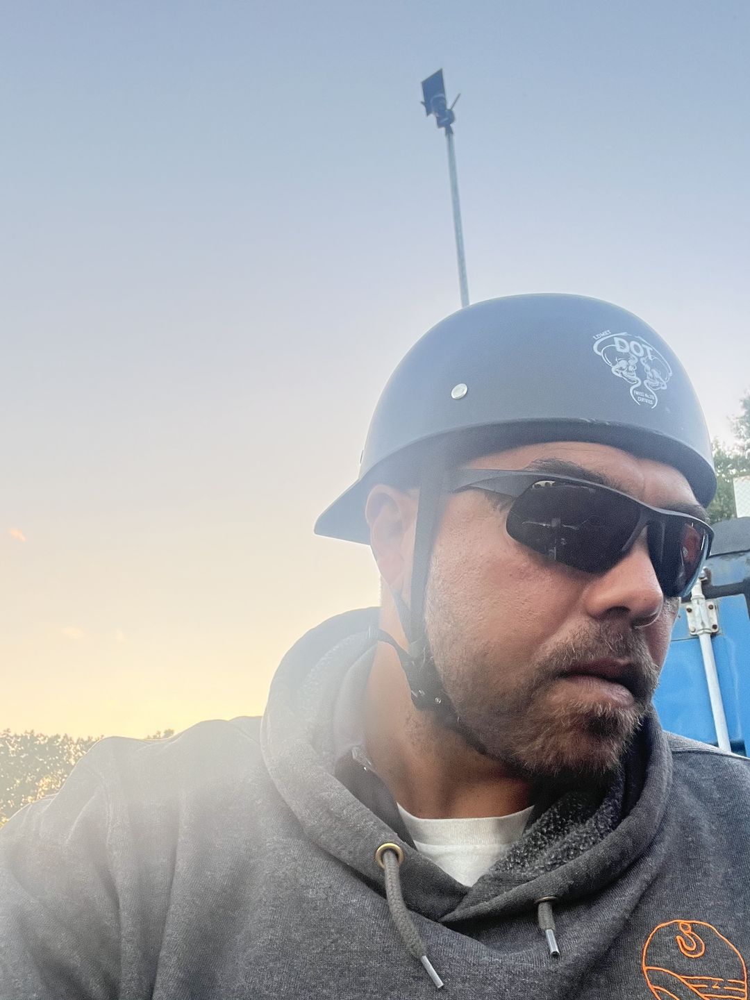 Customer photo review of Baseball Cap STYLE  DOT Motorcycle Helmet