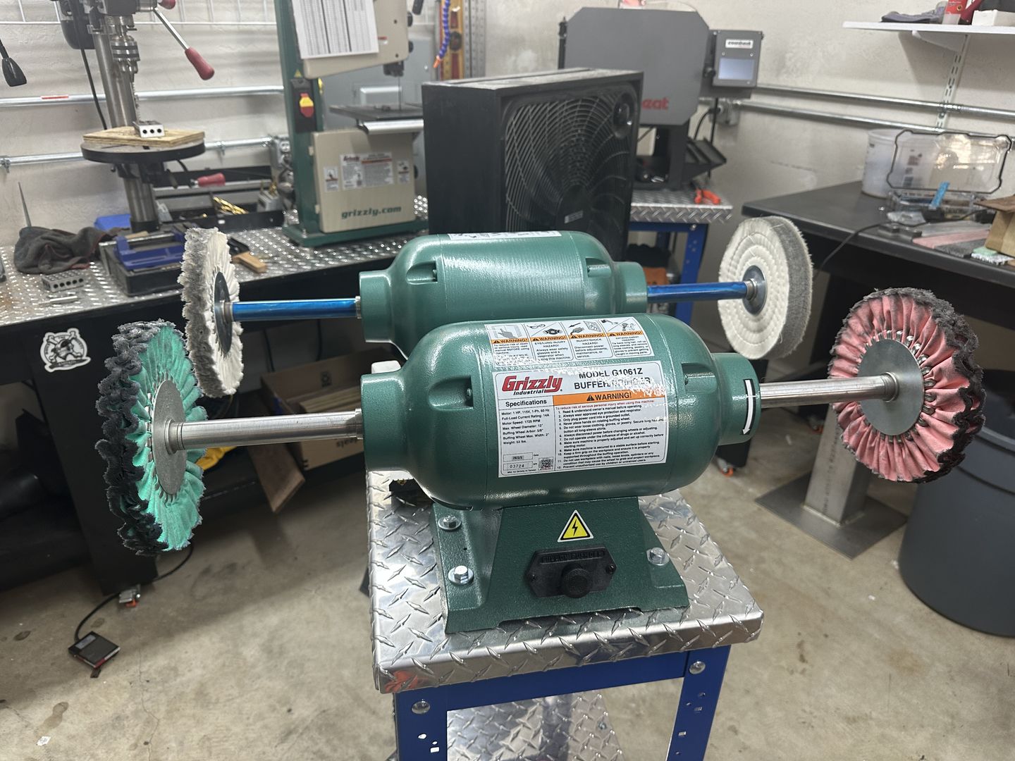 Customer photo review of 8" X 5/8 Arbor Mill Treated Airway Buffing Wheel