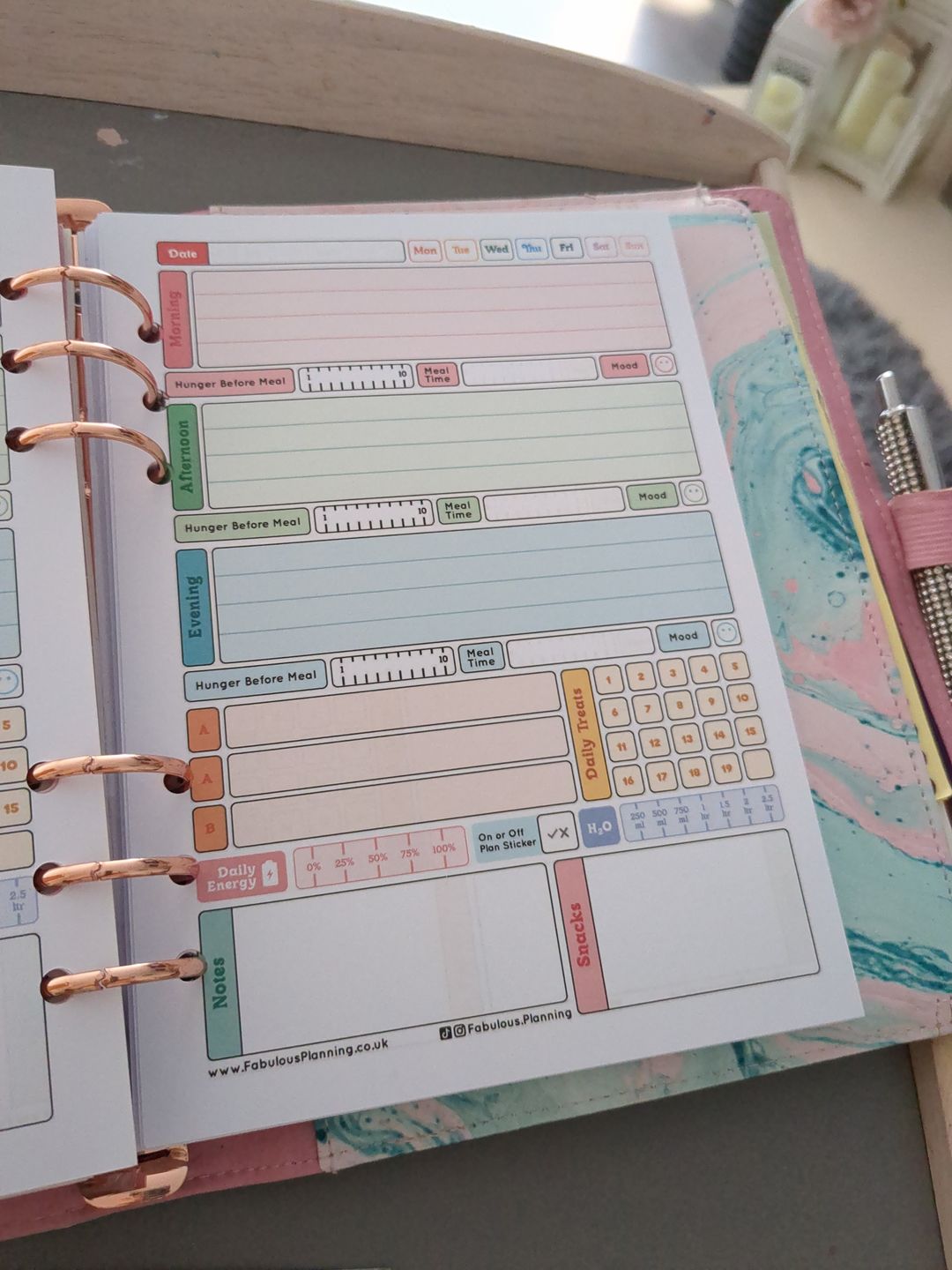 Customer photo review of Slimming World - Spacious - Organiser Refill